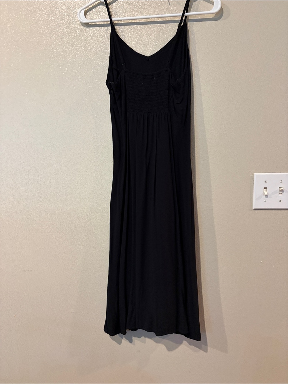 Old Navy Black Slip Maxi Dress with Spaghetti Straps - Picture 2 of 2